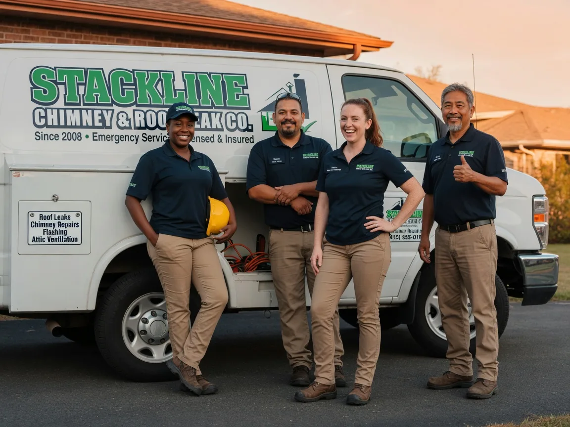Chimney flashing repair company in Woodford, WI